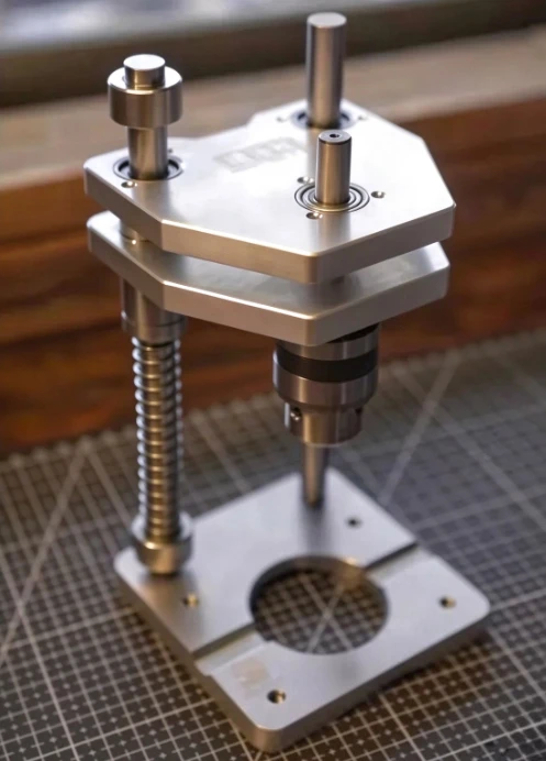 Vertical Drilling Stand High Precision Hand Drill Guide Support Bracket for Aluminum Profile Woodworking Hole Drilling Jig