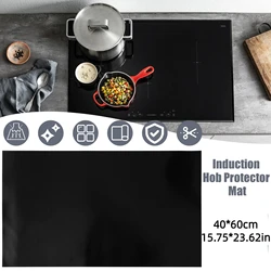 Induction Hob Protector Mat Large Silicone Induction Cooktop Scratch Cover Thickened Nonstick Heat Resistant Countertop Mat New