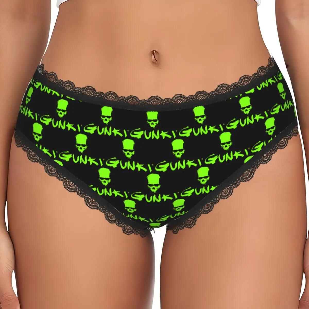 Custom Gunki Logo Angling Skull Fishing Gunki Panties Briefs Women's Comfort Briefs Underwear Breathable Female Underpants