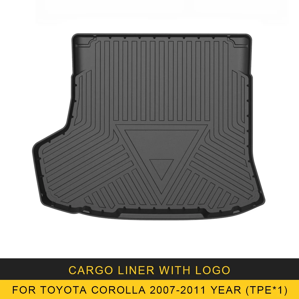 For Toyota Corolla 2007-2011 Car Cargo Liner box Mat TPE Anti-slip Trunk Mat Trunk Tray Carpet Interior Accessories