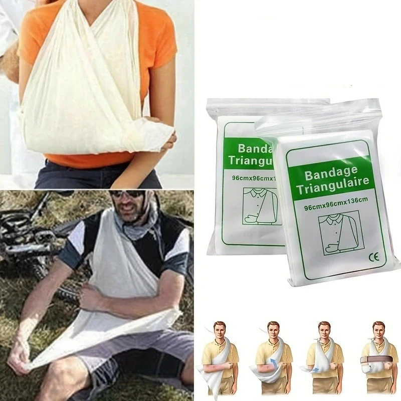 1Pc First Aid Kit Medical Bandage Fracture Fixation Triangular First Aid Bandage Emergency Camping Accessories