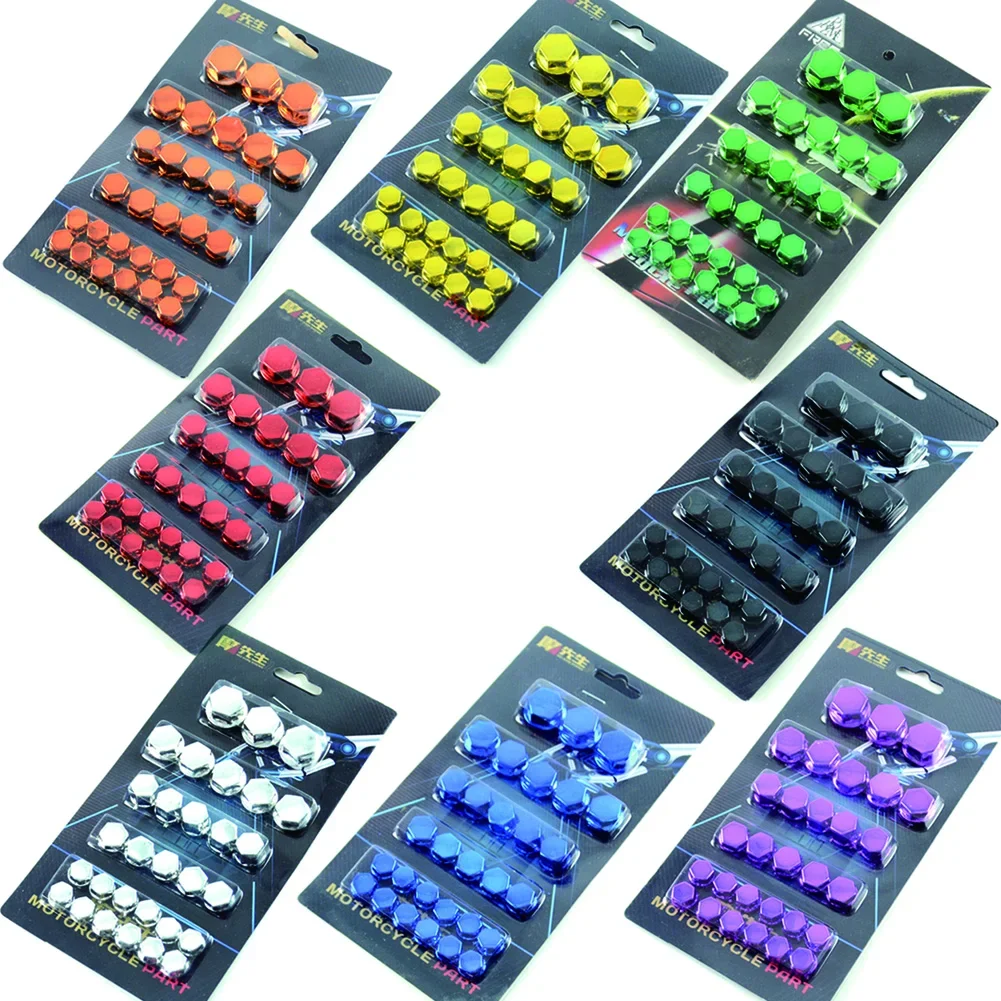 30PCS motorcycle modeling plating nut decorative screw cap For KAWASAKI Z250 Z300 Z650 Z750 Z800 Z900 Z1000 ER-6F ER6N Universal