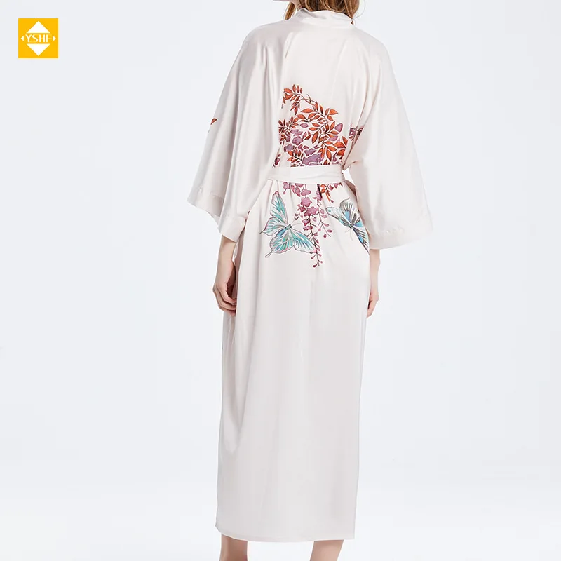 Estate nuova veste kimono tessuto comfort e casual homewear vendite dirette in fabbrica lotto misto 100% seta di gelso