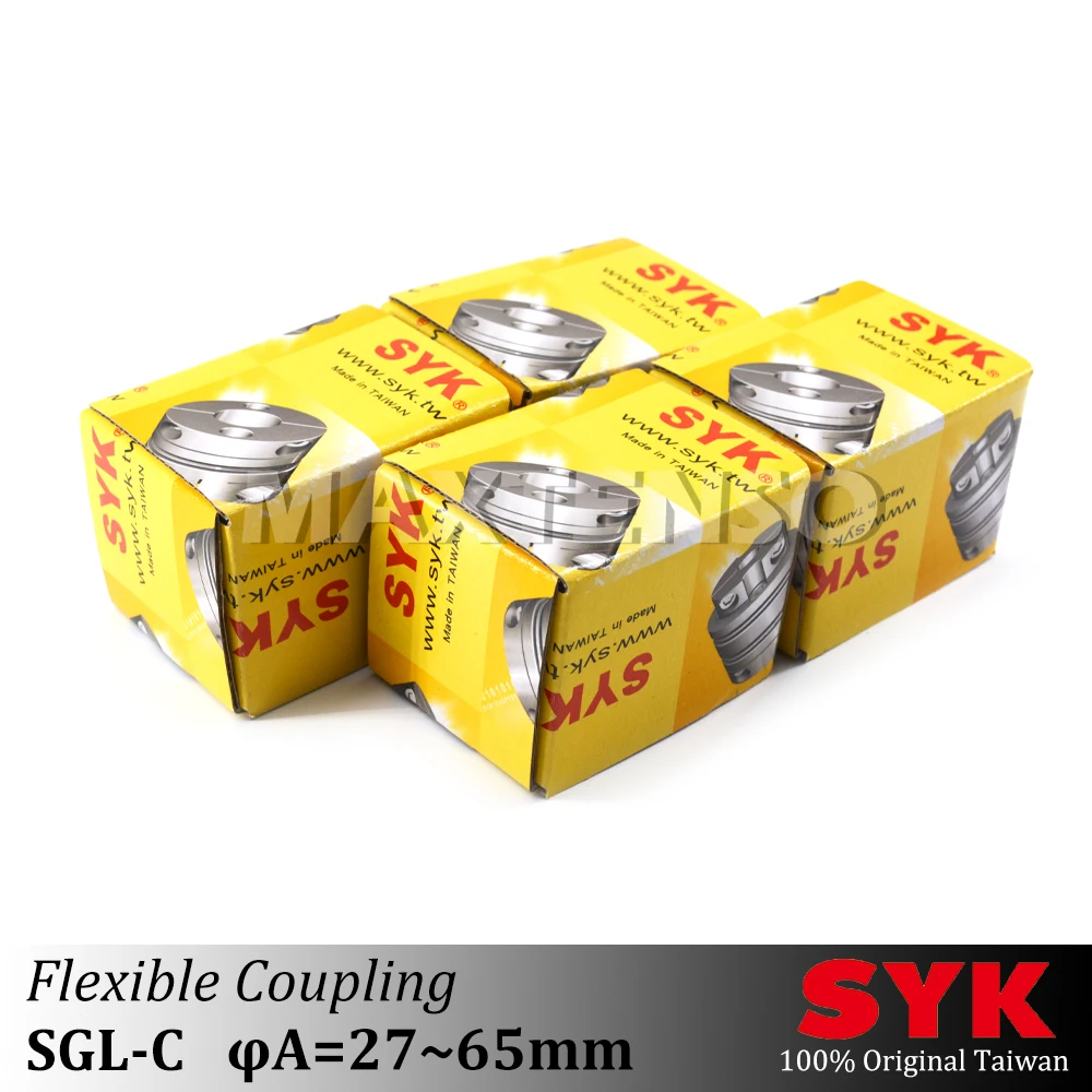 SYK SGL-C 27-65mm alliage d'aluminium de haute précision plus long arbre fixable couplage pince Type HIWIN TBI vis à billes servomoteur Couple
