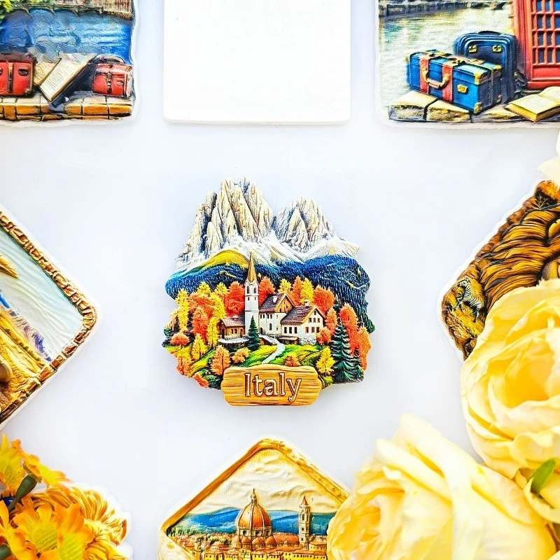 Dolomites Italy Fridge Magnet - Breathtaking 3D Mountain Souvenir Unique Alpine Gift for Travel & Nature Lovers Decor