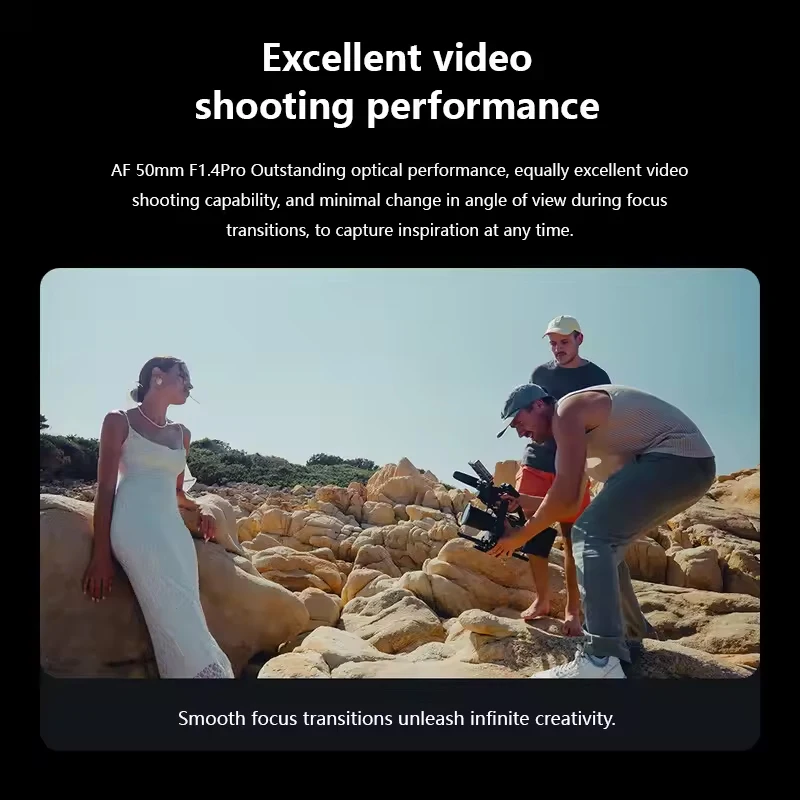 VILTROX AF 50mm F1.4 PRO Full-Frame Large Aperture Prime Camera Lens with HyperVCM motor for Sony E-Mount Camera Metal Design