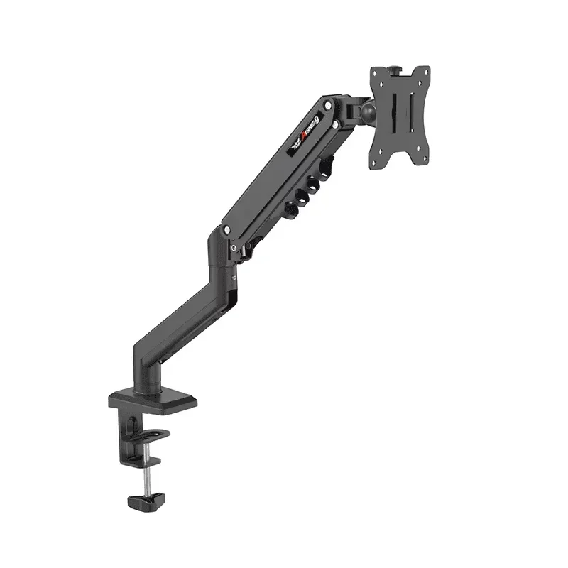 Swelix DA105 White Black 90 Degree Tilt Air Spring Computer Arm Mounting Bracket for 15-32 Inch Screens