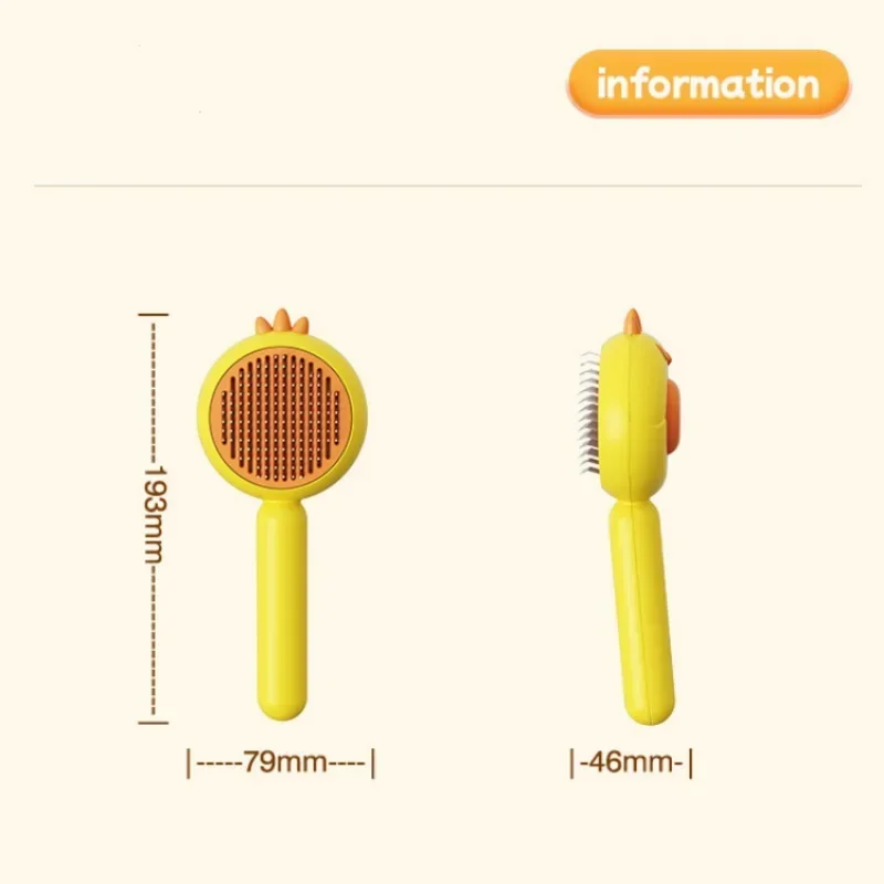 Расческа с иглой для кошек, массажная расческа для удаления шерсти собак, самоочищающаяся щетка, инструменты для удаления волос в один клик, расческа для домашних животных