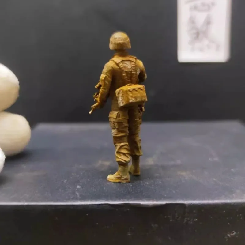 Figurines Miniatures en Métal et Cuivre Fin de Haute Précision, Accessoires d'Ornement de Soldats de Troupes Spéciales, Modèle Micro Monde