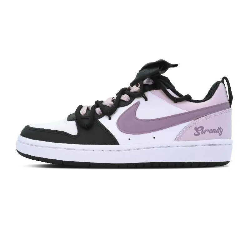 【Customize】Nike Court Borough Skateboarding Shoes Women's Sneakers shoes BQ5448-115