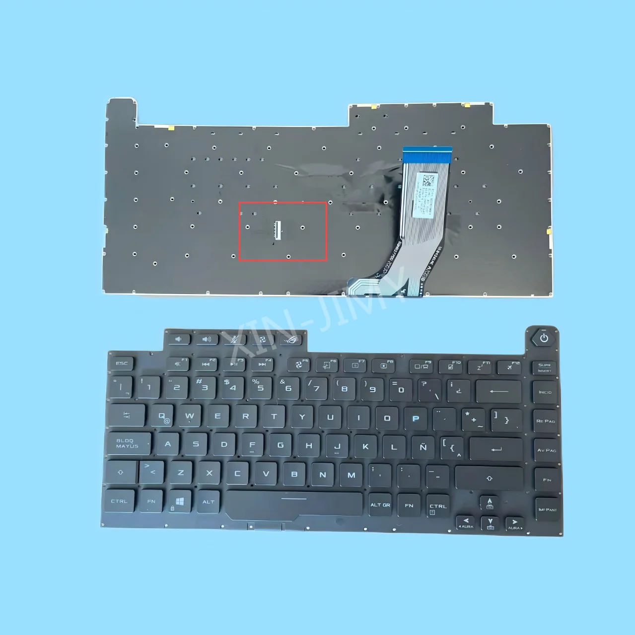 G532 Latin RGB Backlit Keyboard for ASUS ROG Strix SCAR G532LWS G532LV G532LW G531 G531GW G531GV G531GT V184262AS1 0KN1-8T1US11