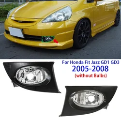 1/2pcs Car Front Bumper LED Fog Lights for Honda Fit Jazz GD1 GD3 2005-2008 (without Bulbs)