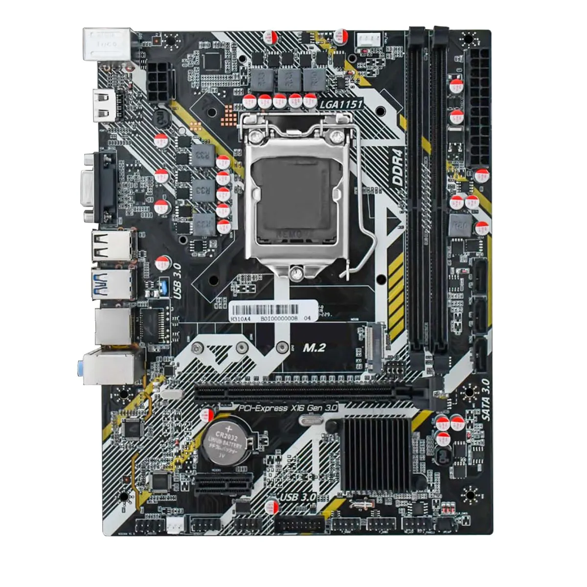 

H310A4 Game Motherboard D4 64G LGA1151-Pin for Intel I3/I5/I7 and Arena, Pentium Series 6/7/8/9 2133/2400/2600MHz