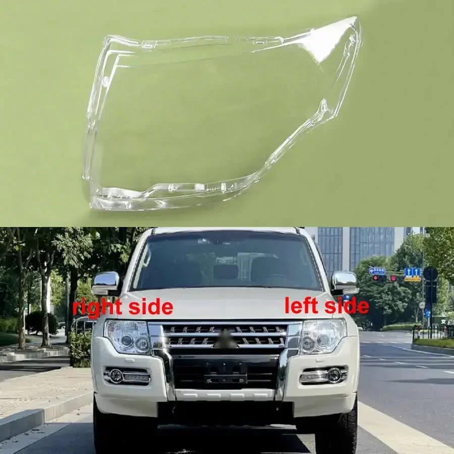 

For 2007-2018 Mitsubishi Pajero V87 V93 V97 Lamp Shade Headlamp Shell Transparent Lampshade Headlight Cover Lens Plexiglass