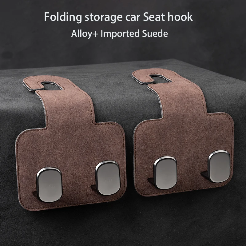 لمرسيدس بنز BMW هوندا أودي تويوتا مازدا الجلد المدبوغ سيارة المقعد الخلفي هوك شماعات مسند الرأس المخفية هوك المنظم تستيفها