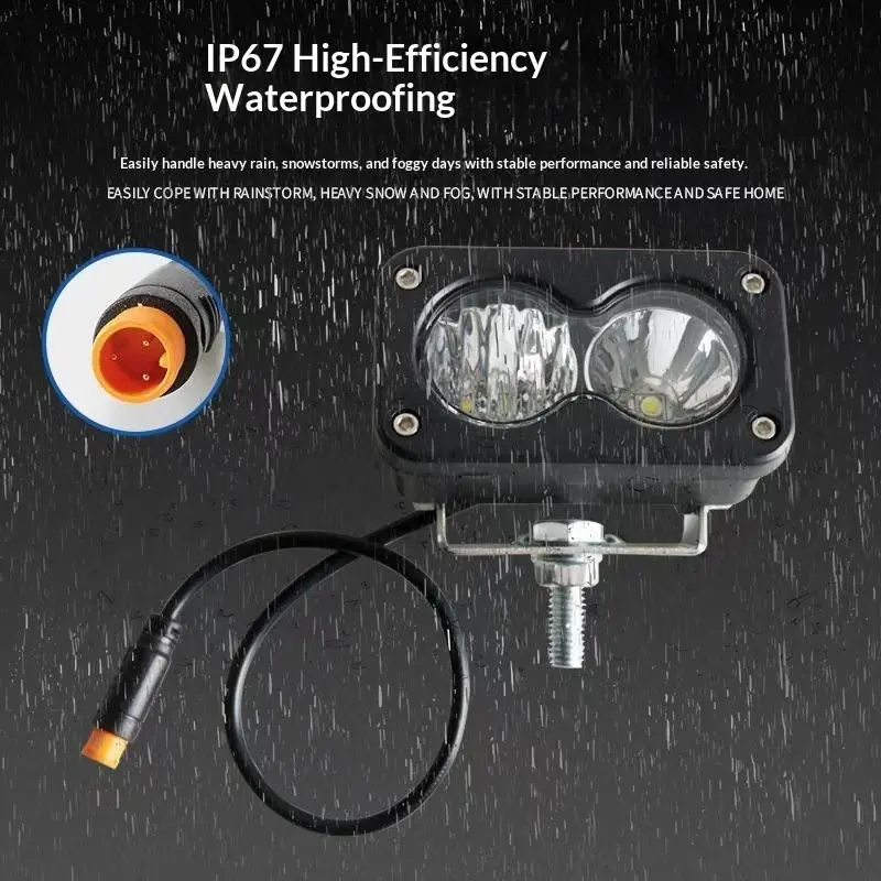 3 Inch LED Pod Spotlight Scratch Resistant High Performance Light for Ridstar Q20 Motorcycle Pickup Offroad Truck