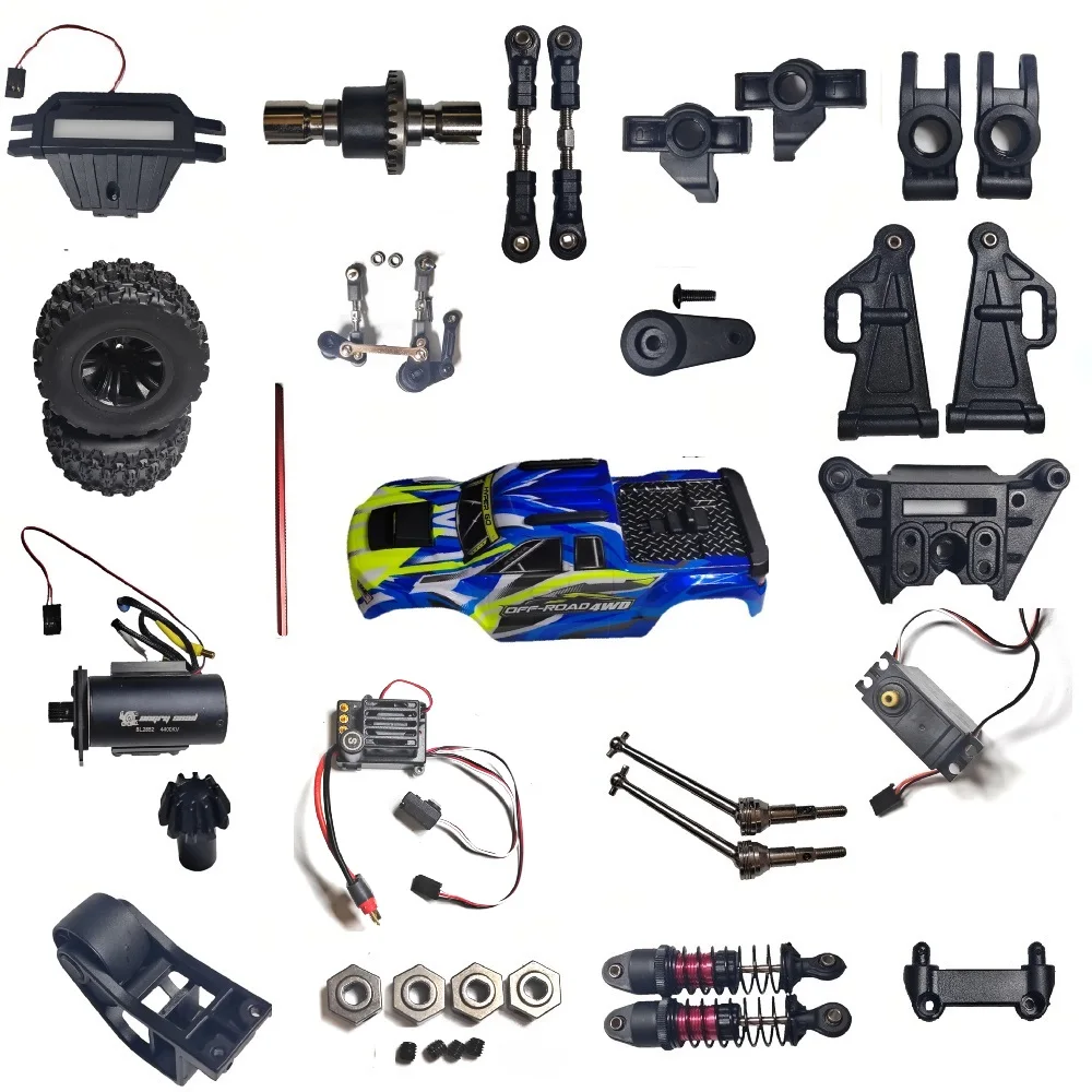 MJX Hyper Go 14208 1/14 RC-Autos R/C Offroad-LKW Ersatzteile Karosserie/Räder/Hydraulikstoßdämpfer/Differentialgetriebe