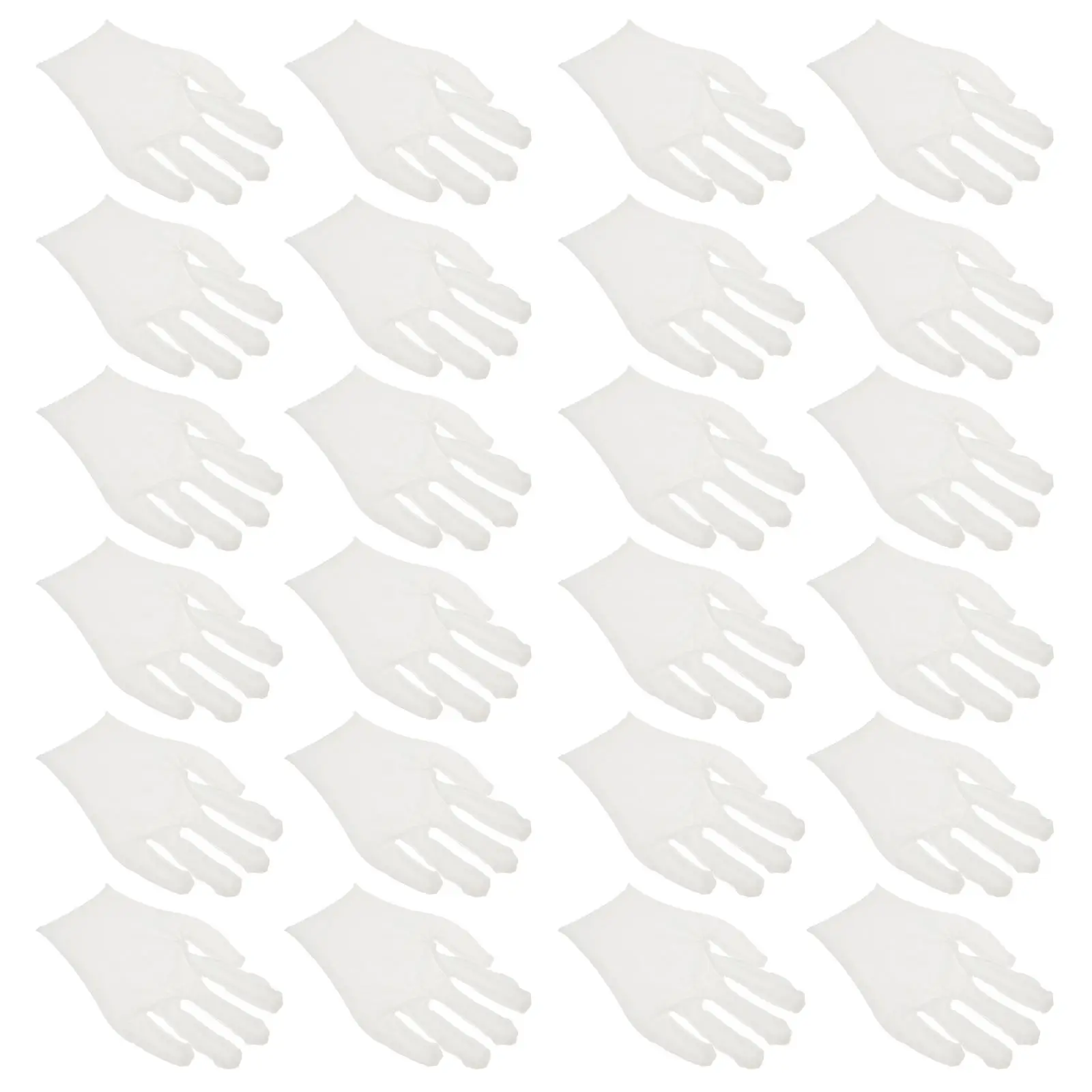 12 Pair White Cotton Gloves Lightweight Protective Size Fits Most Easy Clean Reusable Gardening Industrial