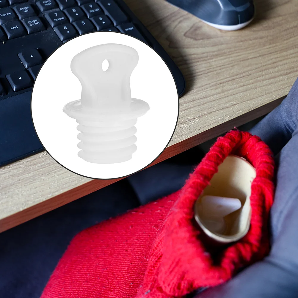 

2 Pcs Hot Water Bottle Lid Plug for Sealing Bag Stoppers Sack Plugs Rubber Anti-leak