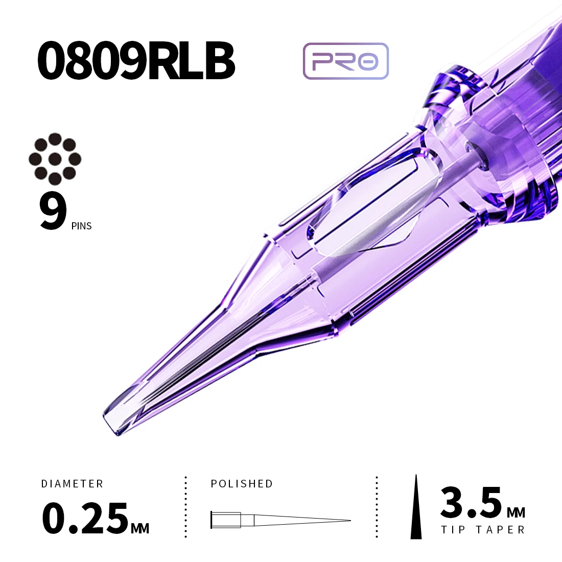 Mast Pro Tattoo Cartridge Naalden RL 20 Stuks Wegwerp Permanente Make-up of Body Art Naalden 0.18/0.25/0.30/0.35 Tattoo Benodigdheden