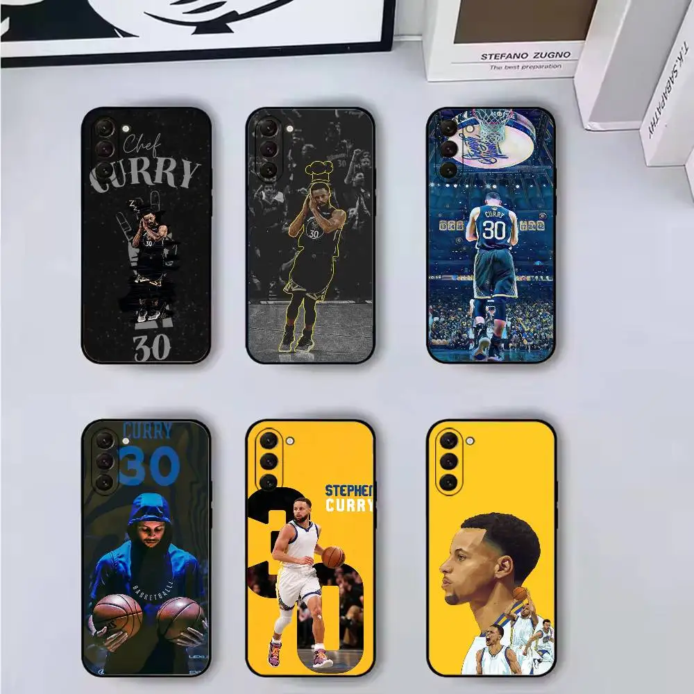 

S-Stephen Curry Superstar Basketball Phone Case For Samsung Galaxy A73,A72,A71,A70,A53,A52,A51,Soft Silicone Black Cover