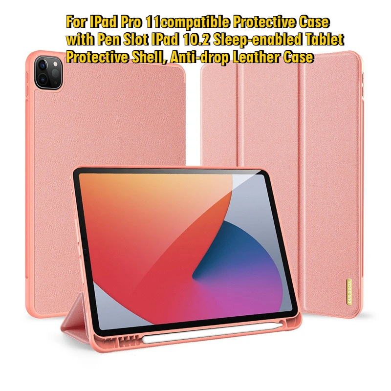 

For IPad Pro 11compatible Protective Case with Pen Slot IPad 10.2 Sleep-enabled Tablet Protective Shell Anti-drop Leather Case