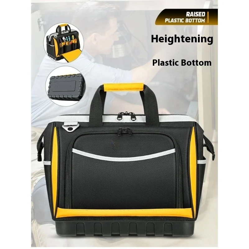 Сумка для инструментов Прочная и прочная, портативная универсальная сумка для хранения электриков, ремонтная холщовая сумка для инструментов