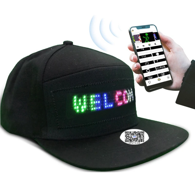 USB Rechargeable Unisex Baseball Cap Bluetooth APP 