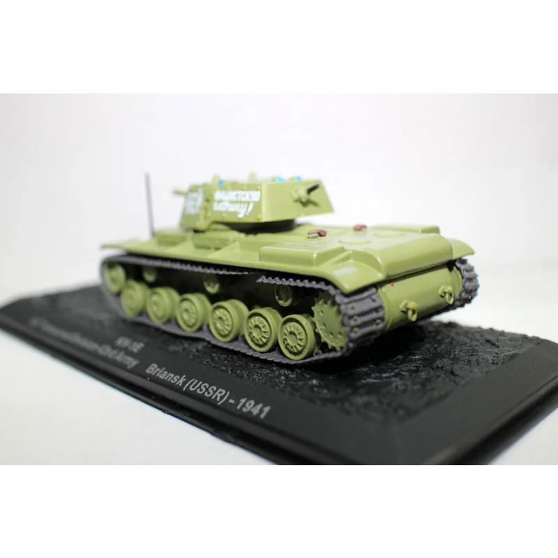 Tanque a escala 1/72 KV-1, modelo de coche soviético Voroshilov de la Segunda Guerra Mundial, juguete coleccionable, regalo, adorno de exhibición de recuerdo