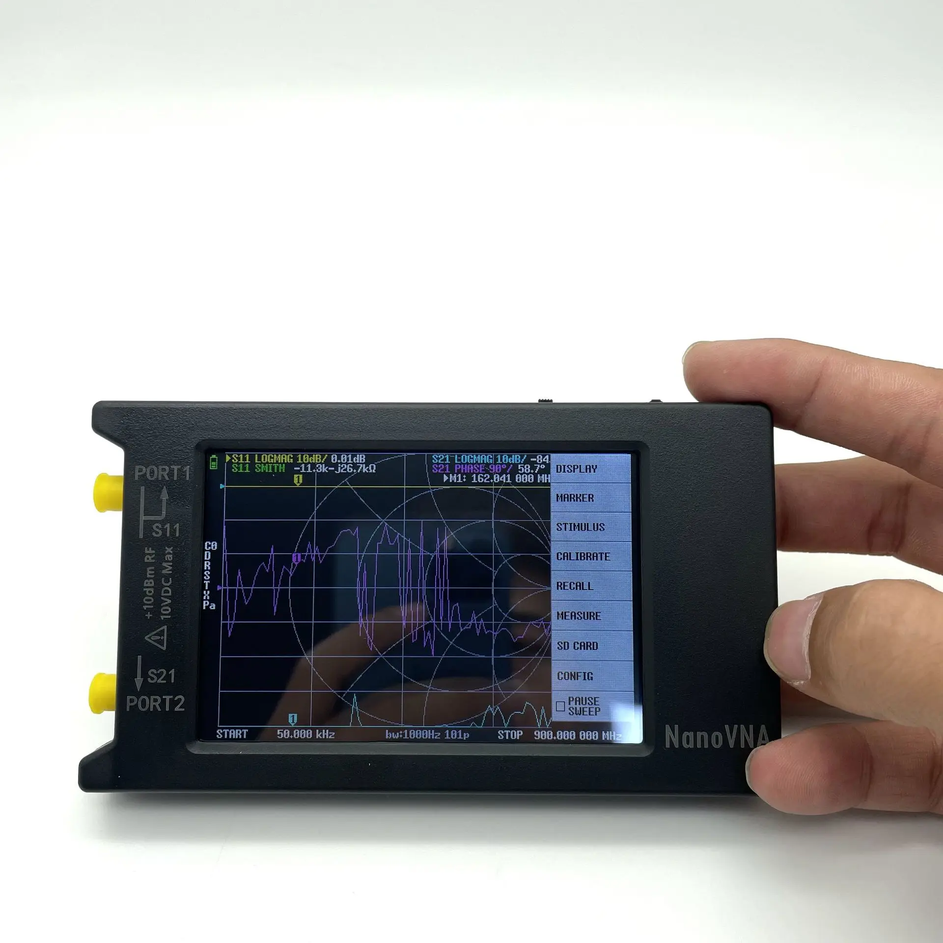 

Nanovna H4 Vector Network Analyzer Shortwave Antenna Analyzer for MF HF VHF & UHF Frequencies Electronic Measuring Instrument