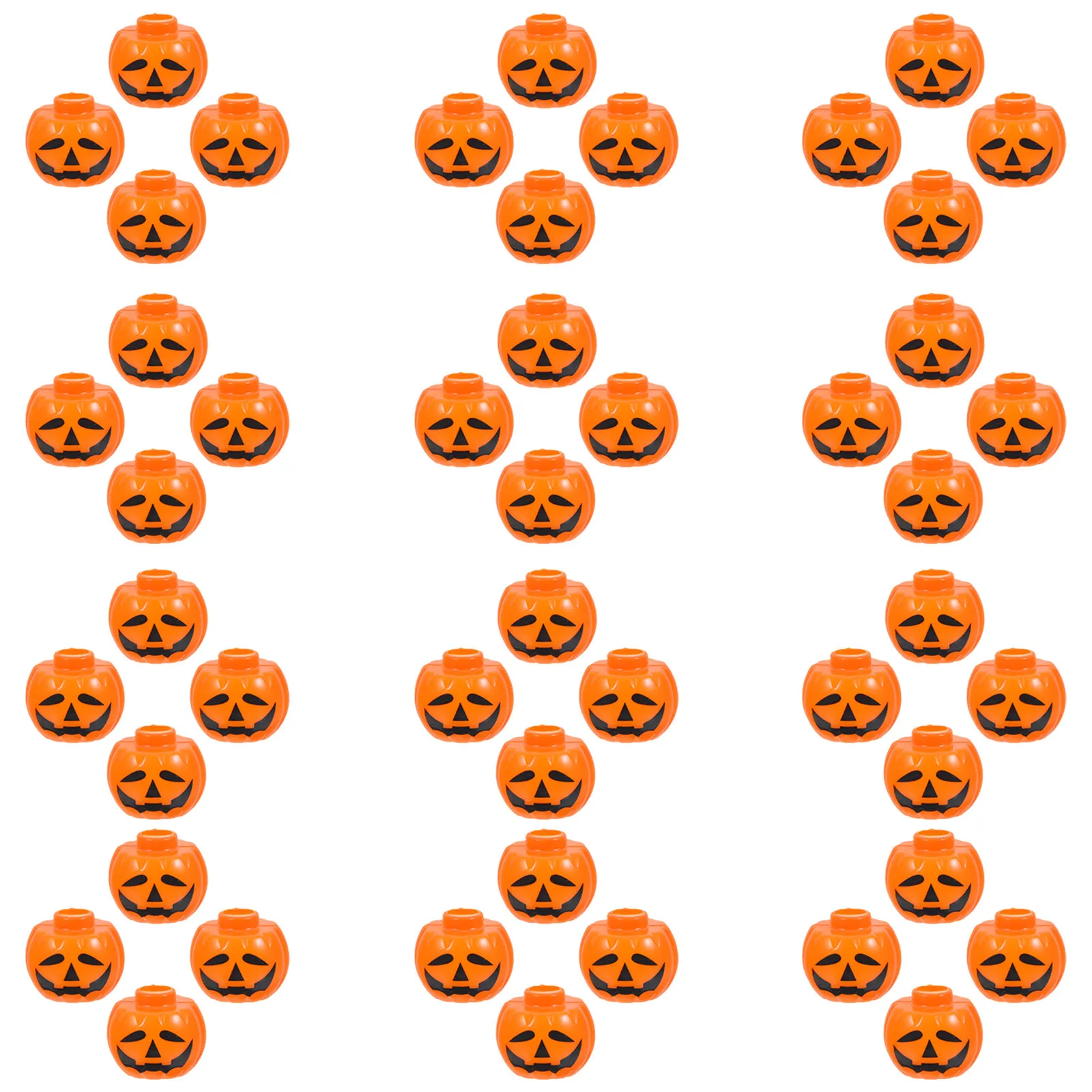 50Pcs Plastic Pumpkin Lamp Shades Small Covers for 5Mm LED String Lights Halloween Porch Window Decoration String Light Cover
