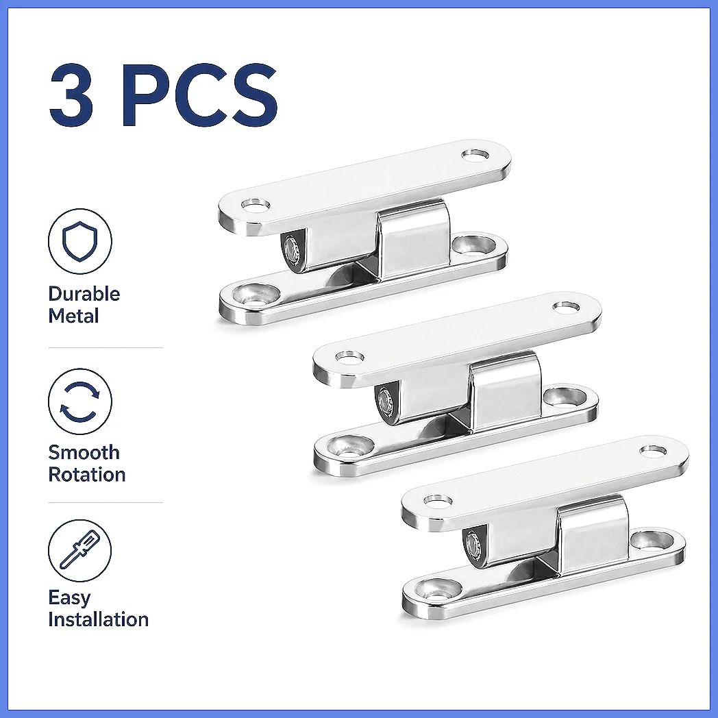 Zinc Alloy 90 Degree Detachable Cupboard Door Hinge 36mm Silver Tone 3Pcs, Heavy Duty Cabinet Mounting Hardware for Kitchen W