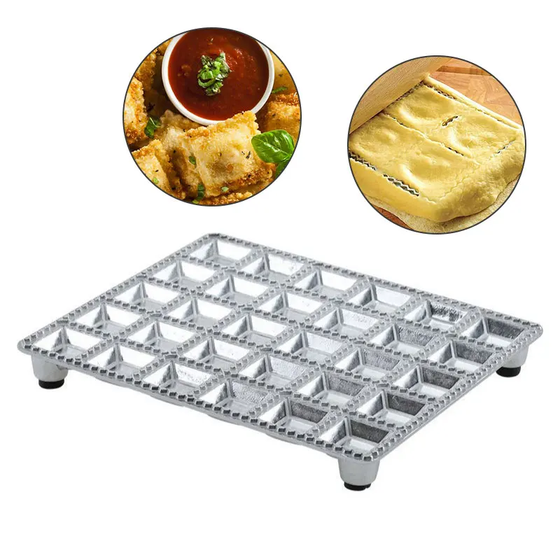 NUBECOM Creative Ravioli Mold Italian Dumplings Mould Pastry Maker Square Dumpling Making Baking Tool Kitchen Gadgets Durable