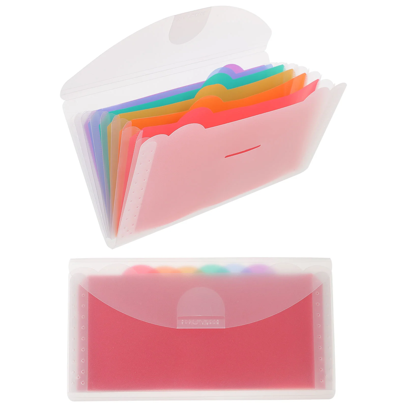 2 Pcs Bill Accordion Bag Receipt Holder Small Organizer File Rack Organization Folder Pp