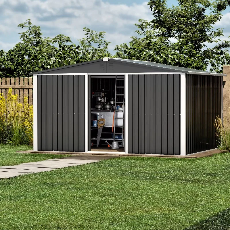 

Outdoor houses, metal waterproof buildings, gardens, metal garages, storage sheds, steel structure sheds