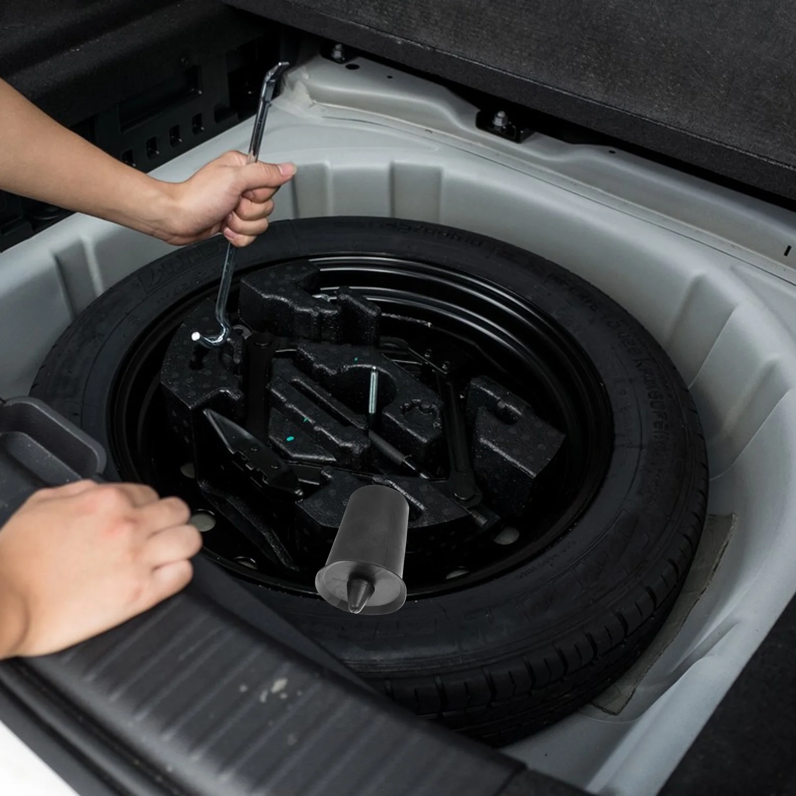 

Spare Tire Rubber Mount Durable Easy Installation Vehicle Wheels Parts Car Suv Trailer Exterior Automotive Accessories