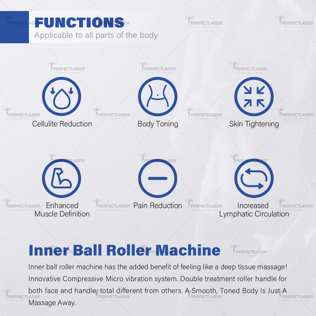 完璧なレーザーローラーマッサージマシン,9dインナーボール,顔の痩身,減量,肌の引き締め,体の彫刻,脂肪減少装置