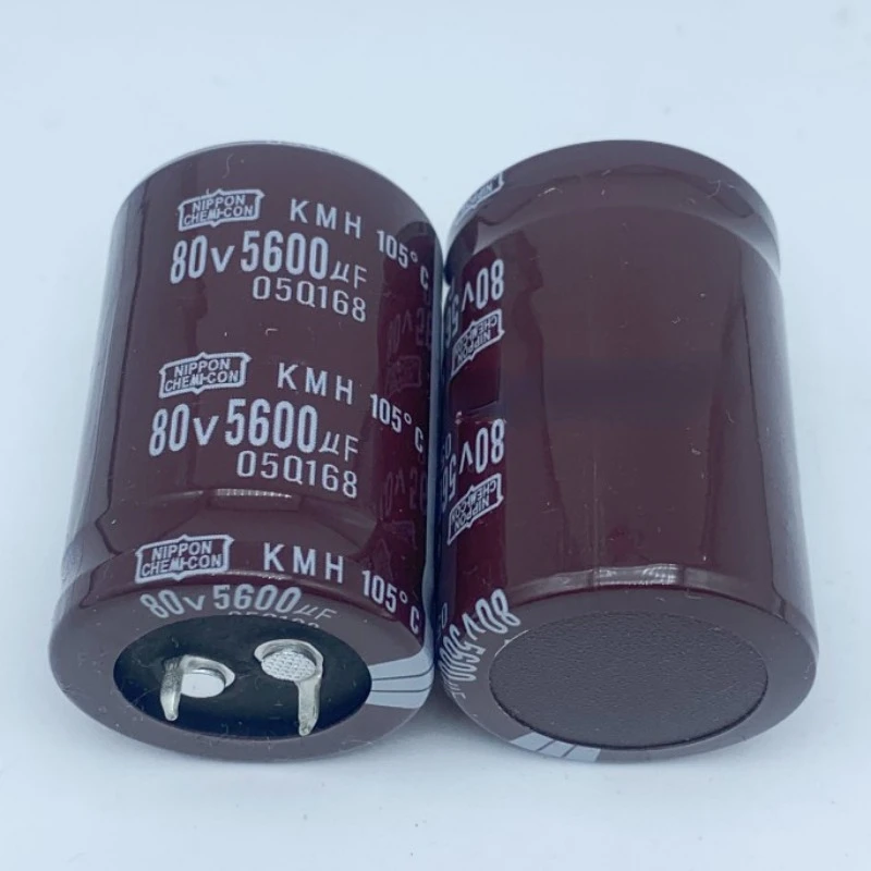 （1pcs）80v5600uf electrolytic capacitor 105 degrees 5600uf 80v power amplifier audio filtering fever capacitor NIPPON CHEMI-CON