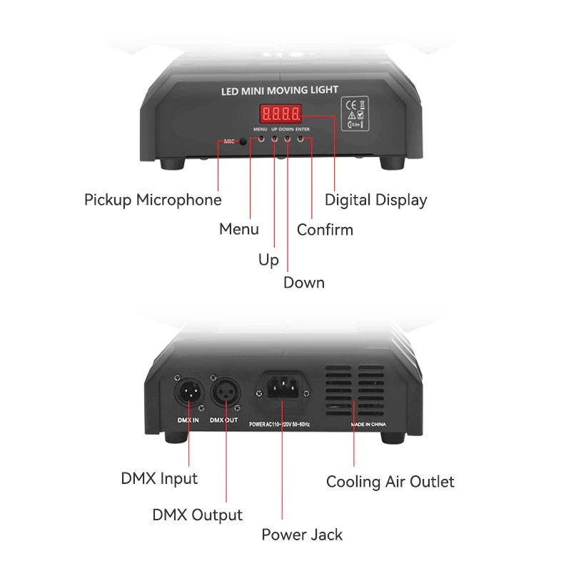 Lumières de DJ à tête mobile, faisceau LED, stroboscope laser, lumière boule à tête mobile, DMX, fête de boîte de nuit, éclairage de scène de spectacle, UE, 3 têtes, 18x10W