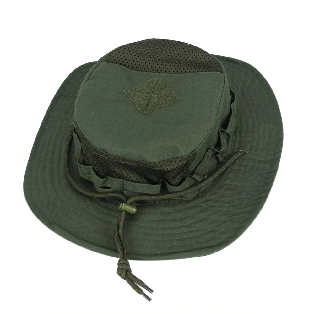 Neue Camouflage Boonie Kappe Breiter Krempe Hut Männer Outdoor Sport Angeln Wandern Jagd Sonnenschutz Hut Faltbare Weiche Hut – Detail 6