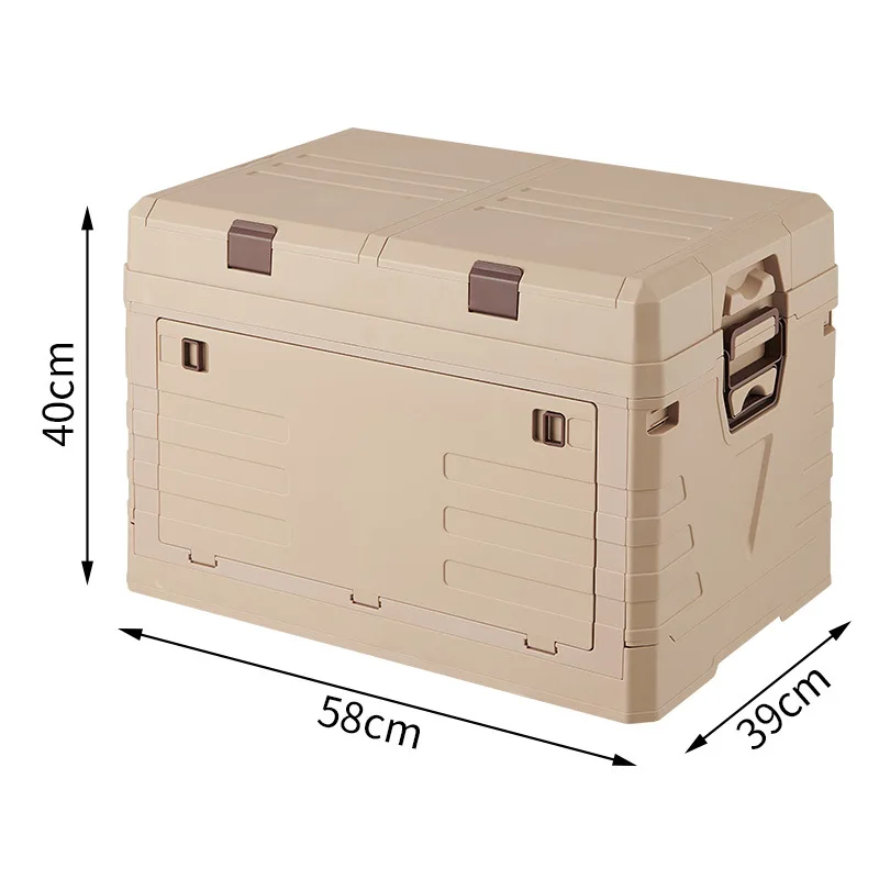 Foldable Camping Storage Box Car Trunk Organizer Custom Logo Gift Chest Double Layer Waterproof Home Outdoor Utility