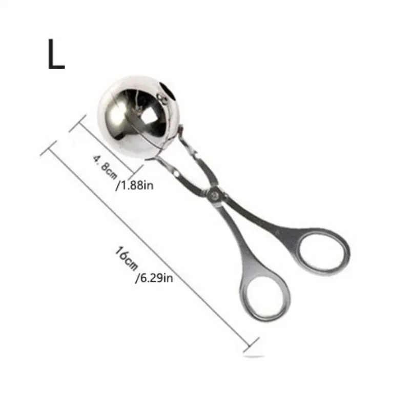 1PC 304 Stainless Steel Meatball Maker Meatball Holder Diy Fish Ball Mold Food Holder Kitchen Creative Pill Maker Meatball Maker