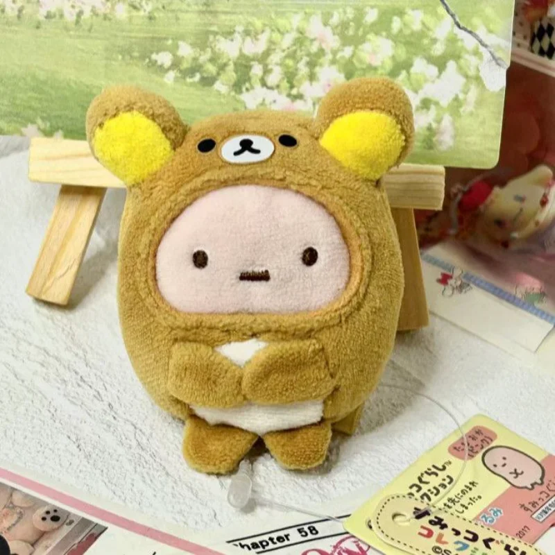 

Cute Plush Pendant Cartoon Anime Periphery Bear Headset Pink Ball Jewelry Plush Doll as a Gift for Friends