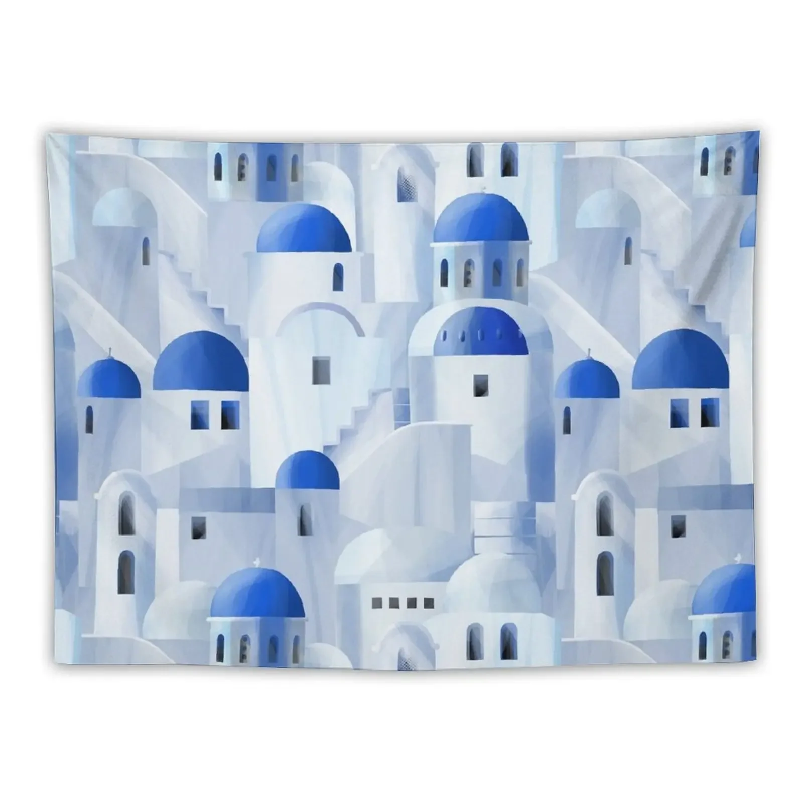 

Santorini island in the Greece Tapestry Room Decorator Decoration Home Tapestry