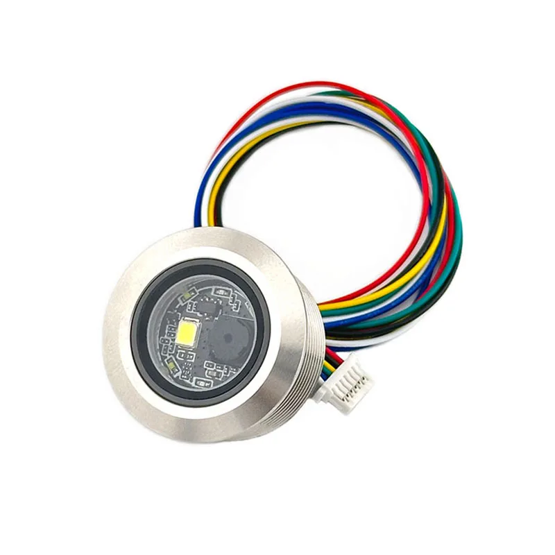 

GM861-LED белое заполняющее освещение 2D/1D USB/UART DC3.3V Qr код круглый модуль штрих-кода сканер корпус из нержавеющей стали для Arduino