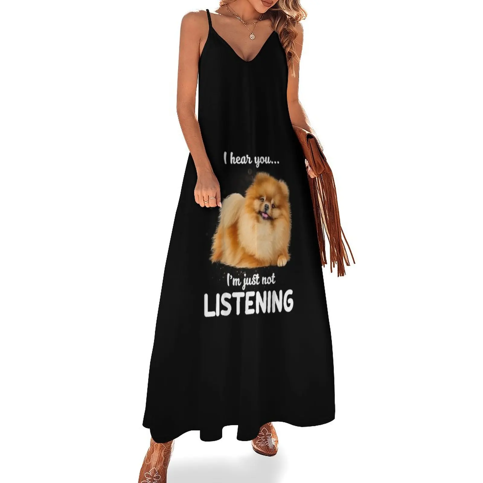 

Pomeranian I hear you not listening Sleeveless Dress dresses for prom summer dresses