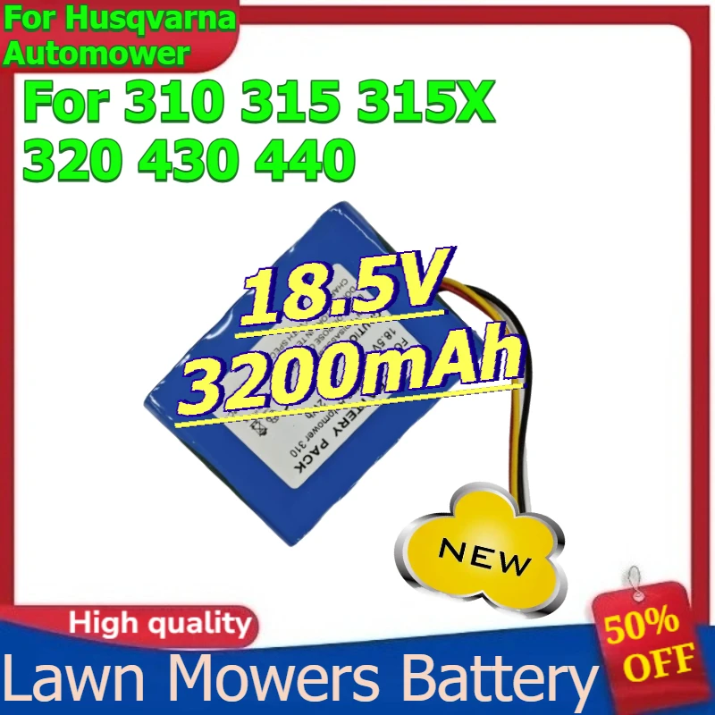 

Lawn Mowers Battery for Husqvarna Automower 310 315 315X 320 430 440 18.5V 3200mAh