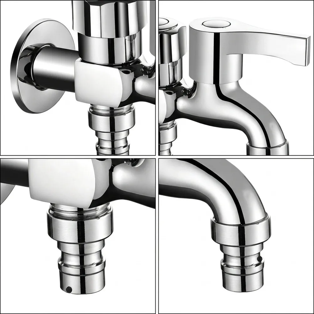 Zinc Alloy Outdoor Faucet with Quick Connect for washing for Machine and Standard Spout Copper Core 12x11x3cm Size