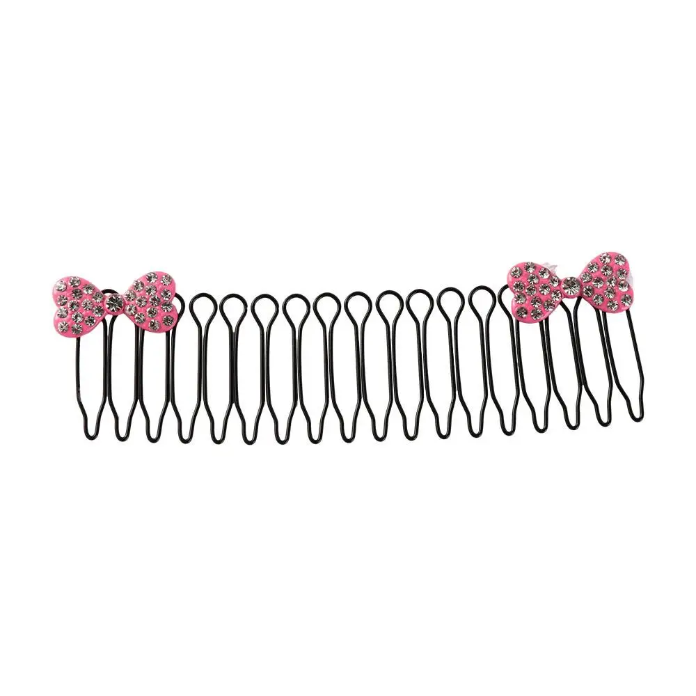 

Милая U-образная расческа для укладки волос со стразами и звездами-бабочками, невидимый дополнительный держатель для волос, фиксированные расчески, весенняя расческа для волос с зубами, женская расческа