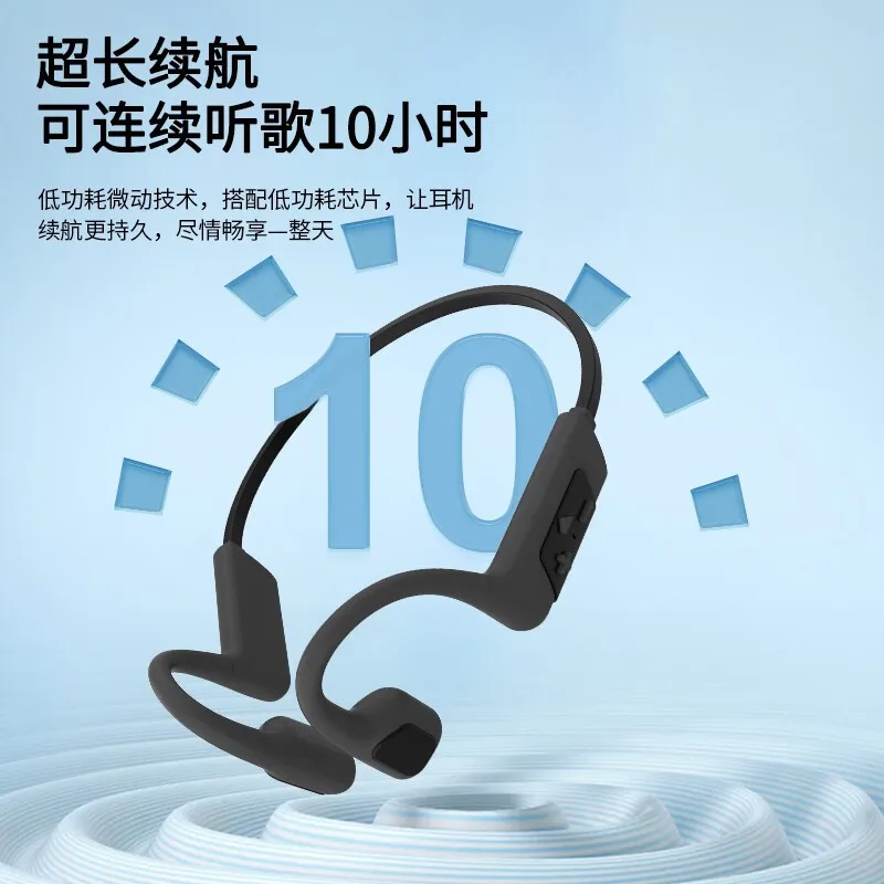 

2025 hot sale Cross-border new S800 bone conduction bluetooth headset swimming waterproof sports fitness ear-mounted headset hig